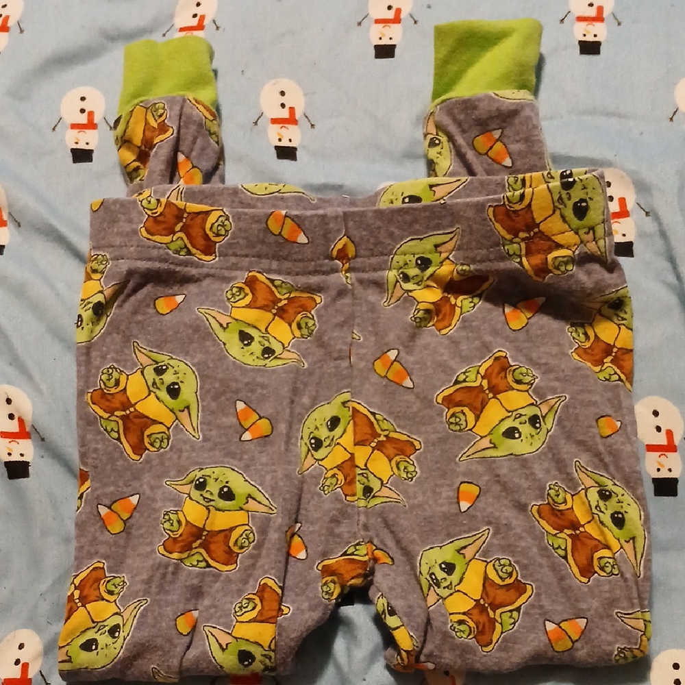 Star wars Baby Yoda Pajama Halloween Pants boy 4